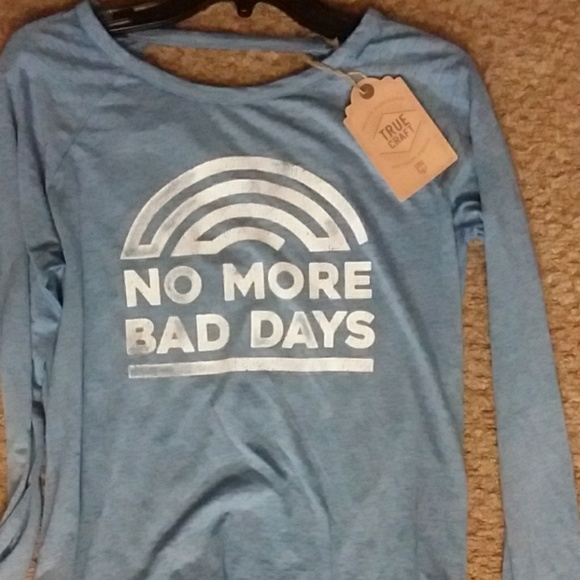 TShirt Top graphic No More Bad Days long sleeve - Picture 5 of 6